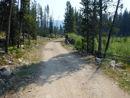 GDMBR: The first Private Property fence that we came across.